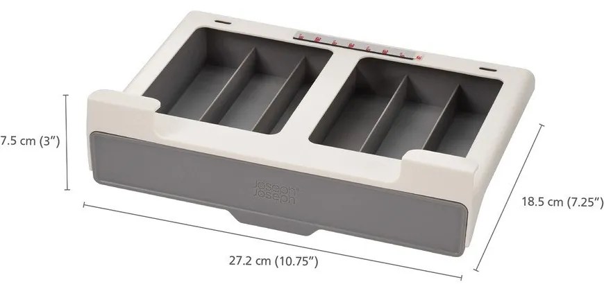 Sivý stojan na kapsule CupboardStore – Joseph Joseph
