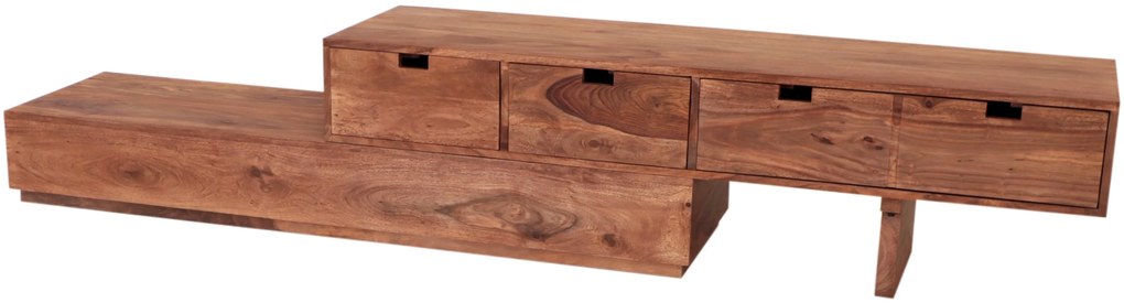 furniture-nabytek.cz - Nízka komoda pod tv z masívu palisander 260x40x40