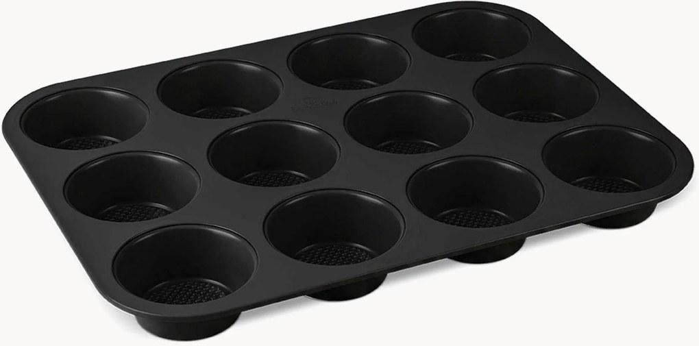 Nepriľnavá forma na muffiny Matte Black