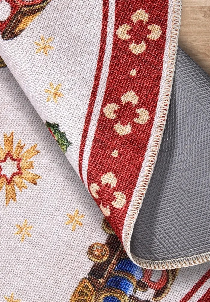 Kusový koberec Villeroy & Boch Toy's delight s potlačou 106192 Red, Multicolor kruh, 150x150 (priemer) kruh, červená, obývacia izba, Villeroy & Boch