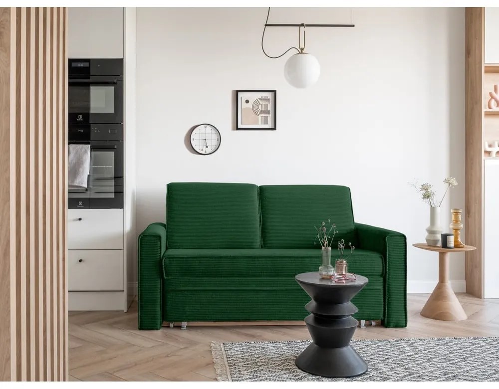 Tmavozelená rozkladacia pohovka 168 cm Lucky Lucy – Miuform