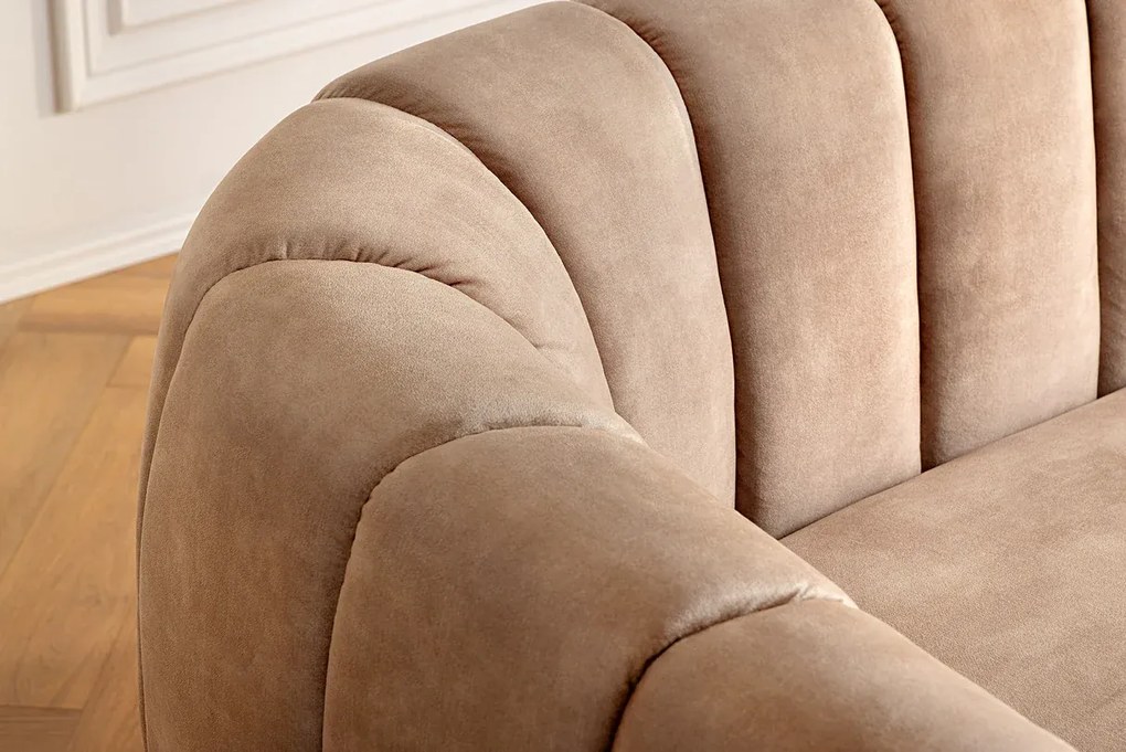 Pohovka BABYLON 200 cm velvet béžová