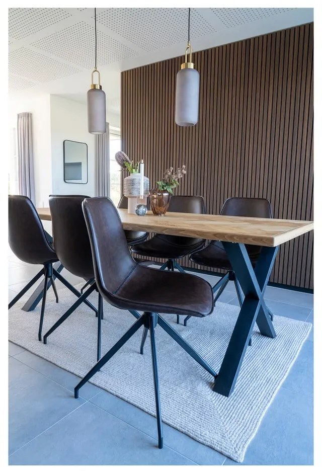 Hnedé jedálenské stoličky v súprave 2 ks Monaco – House Nordic