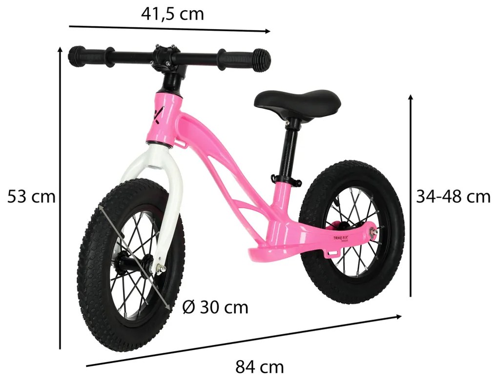 KIK Trike Fix Active X1 cross-country bicykel ružový