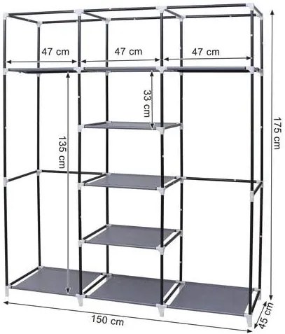 Šatníková skriňa RYG12G