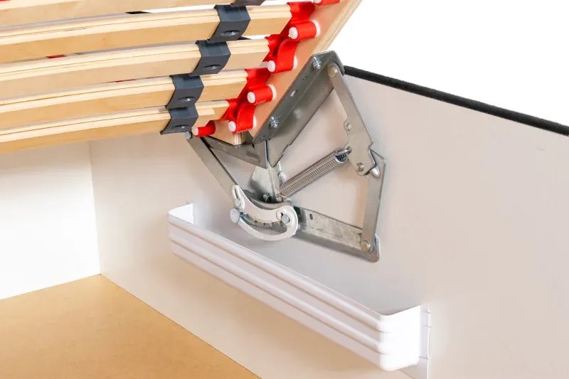 Manželská posteľ s lamelovým roštom ALMA, 200x180, čierná vzor (č.41)