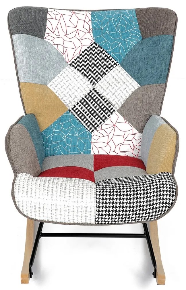 Hojdacie kreslo PW2, patchwork
