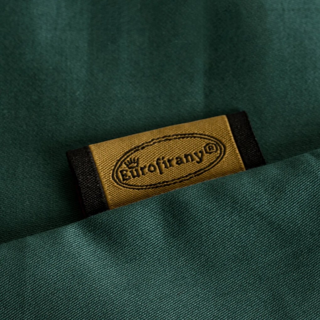 SATÉNOVÁ OBLIEČKA NA VANKÚŠ NOVA 40X40 CM TMAVOZELENÁ