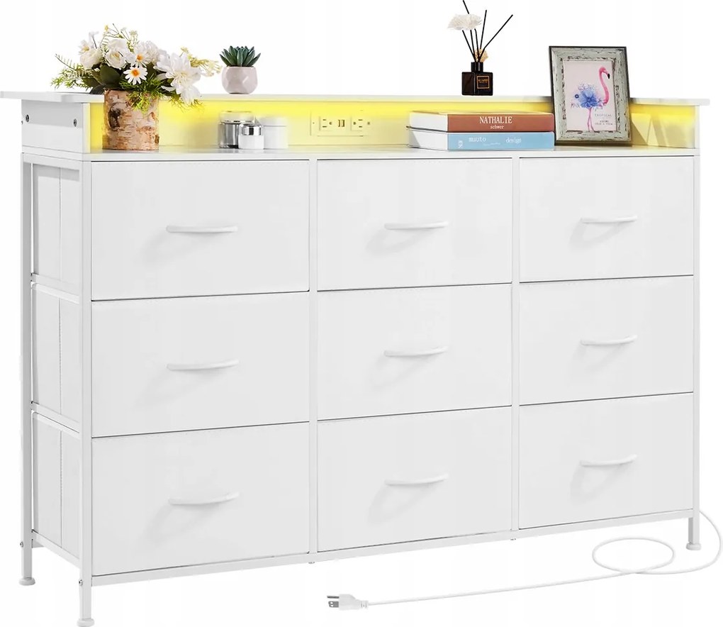 Komoda Vevor 126 x 32 x 84,5 cm biela