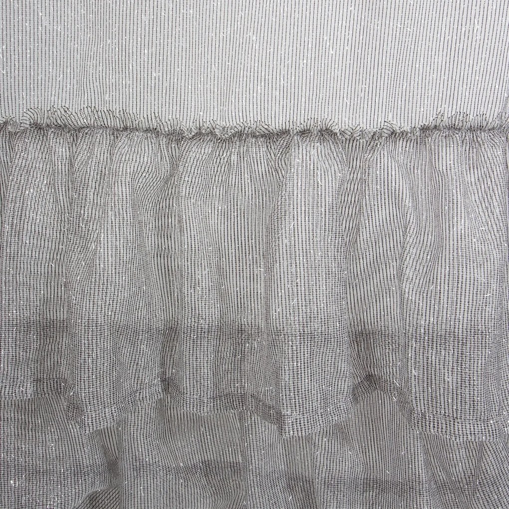 ZÁCLONA NA PÁSKE RAJA 140X270 CM SIVÁ