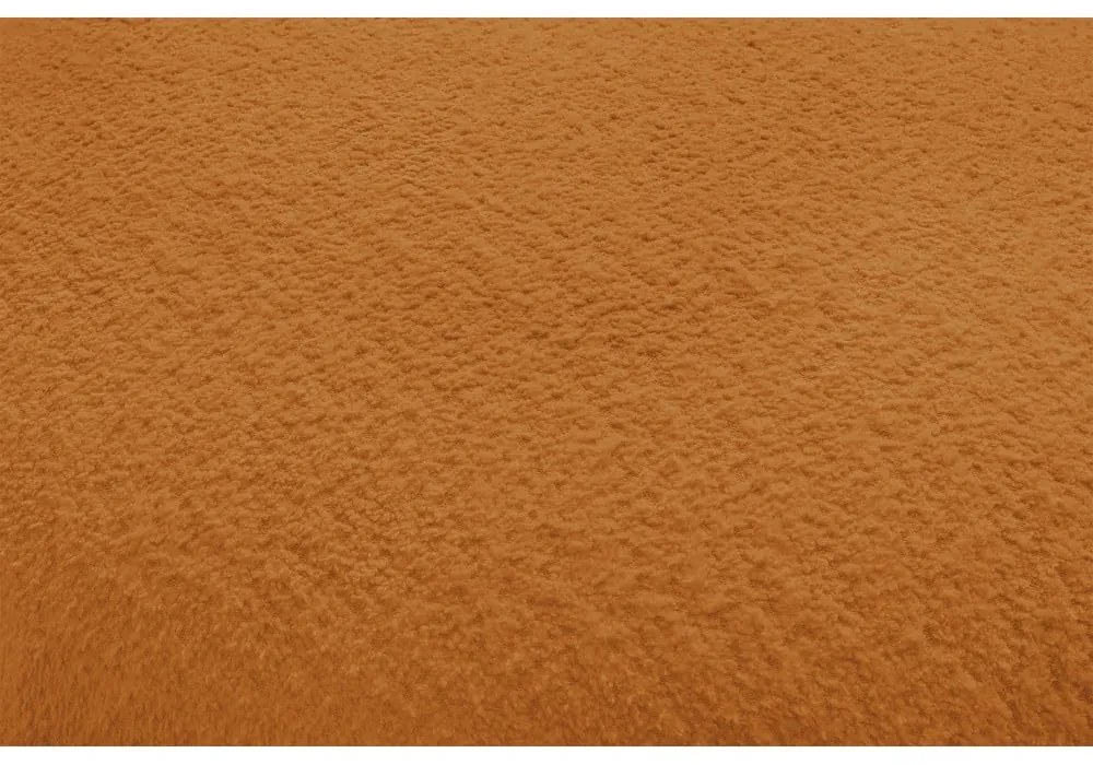 Pohovka z textílie bouclé v horčicovej farbe 260 cm Saint-Germain – Bobochic Paris