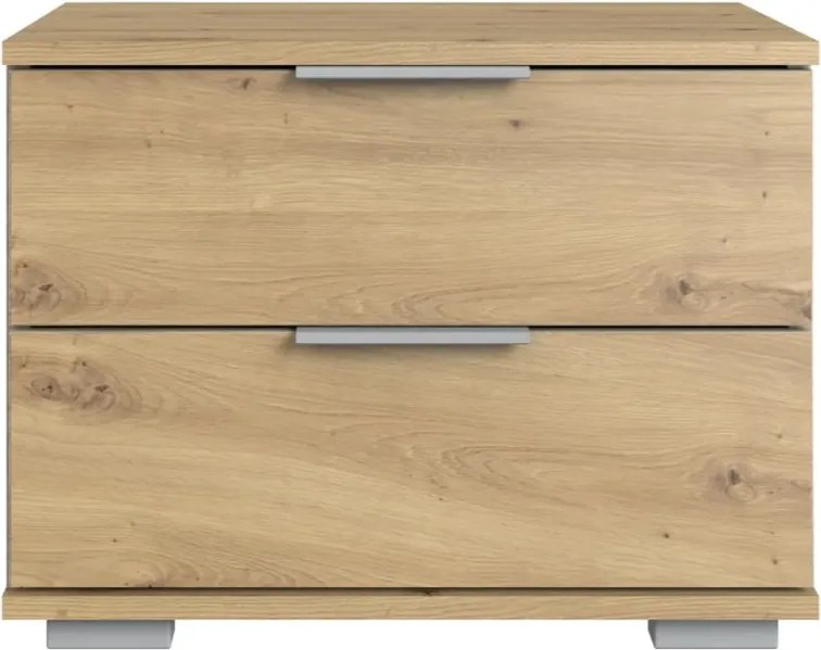 Nočný stolík Easy Plus, 2 zásuvky, dub artisan