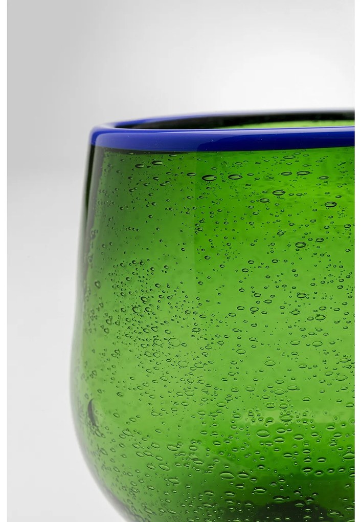Bubbles pohár na víno zelený