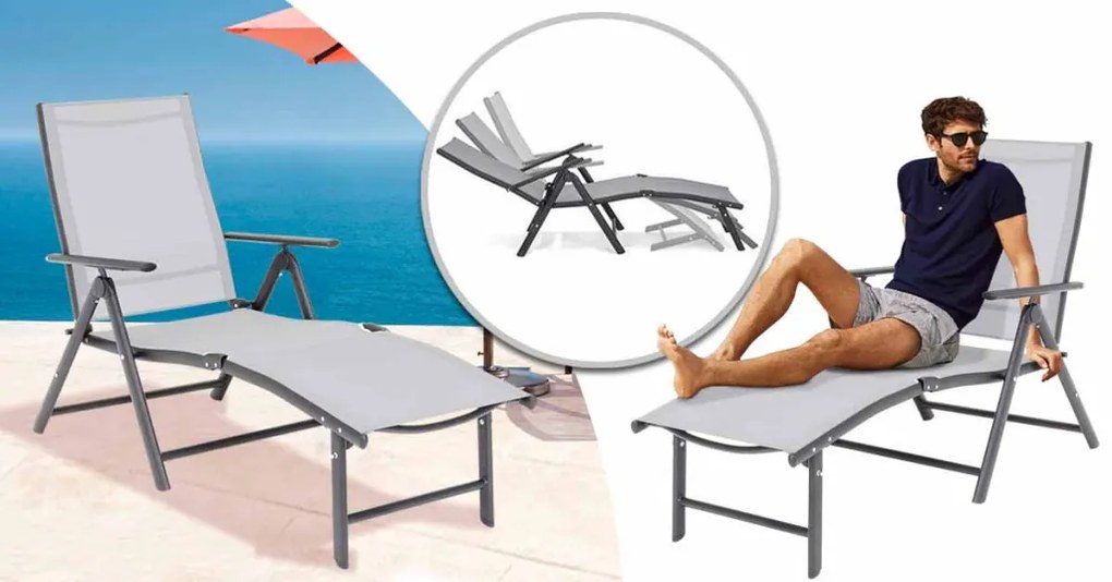 Lehátko comfort, sklopné a nastaviteľné