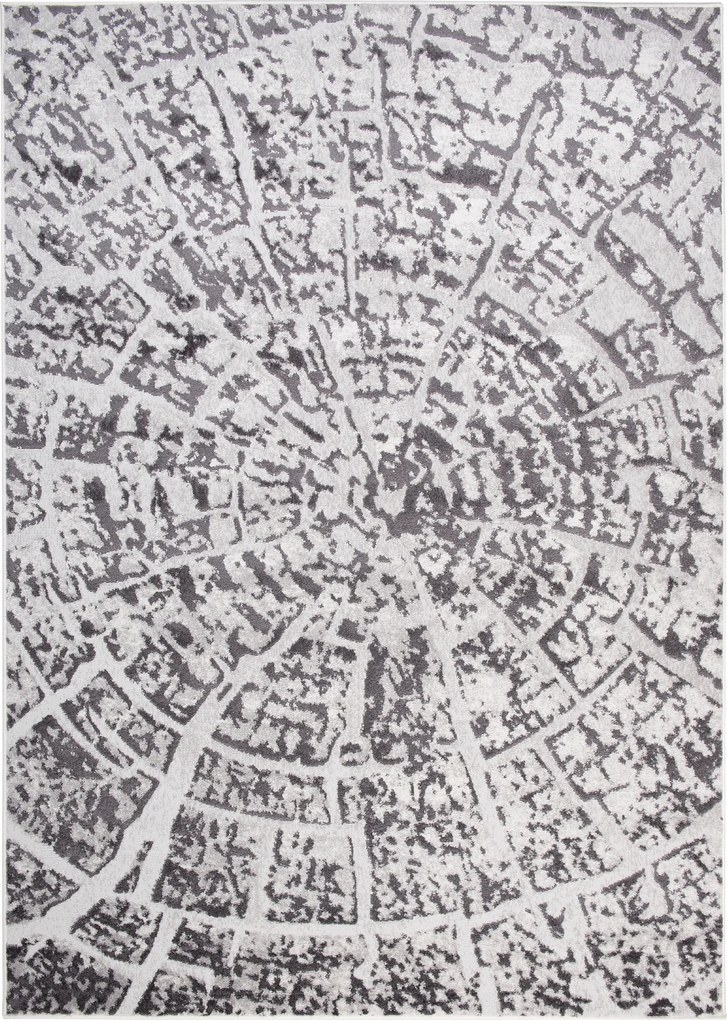 Kusový koberec SKY Log - šedý/tmavo šedý