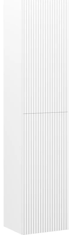 Mexen Rivel, kúpeľňový podstavec 35 cm, 2 dvierka, drážkované, biela matná, 91A21-03016-2-BF01