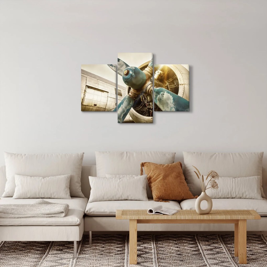 Obraz - Vrtuľa starého lietadla (90x60 cm)