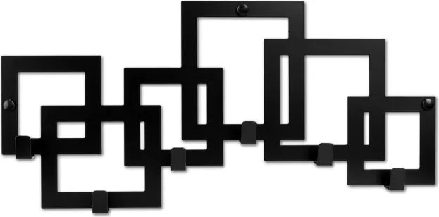 Nástenný vešiak KARDUS čierny