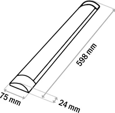 LED Podlinkové svietidlo QTEC LED/18W/230V 60 cm čierna