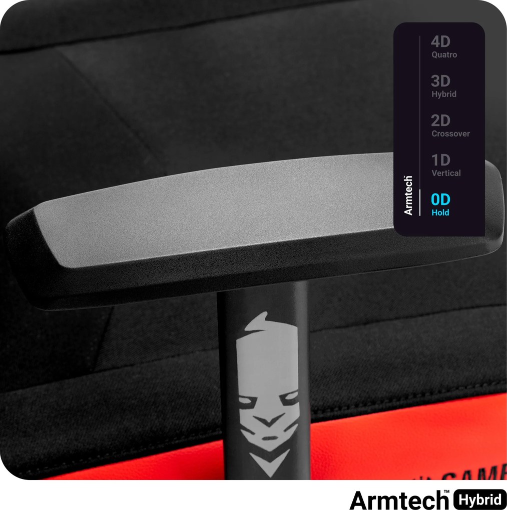 Herné kreslo z eko-kože Normal Size, červený-čierny: Diablo X-Gamer 2.0 Deep Red