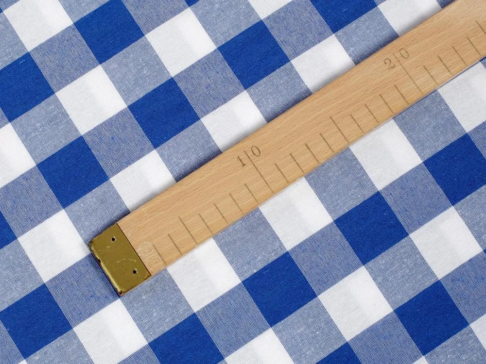 Biante Dekoračná obliečka na vankúš Rebeka RE-007 Modro-biela kocka veľká 50 x 50 cm