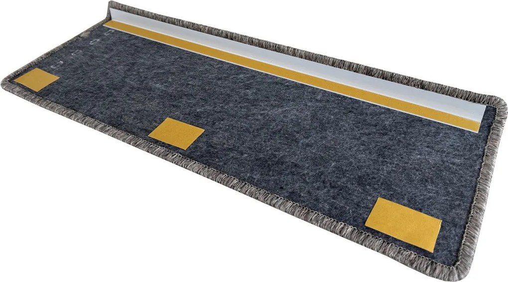 Nášľapy na schody Nature NEW hnedá obdĺžnik, samolepiaci - 24x65 obdĺžnik (rozmer vrátane ohybu) Vopi