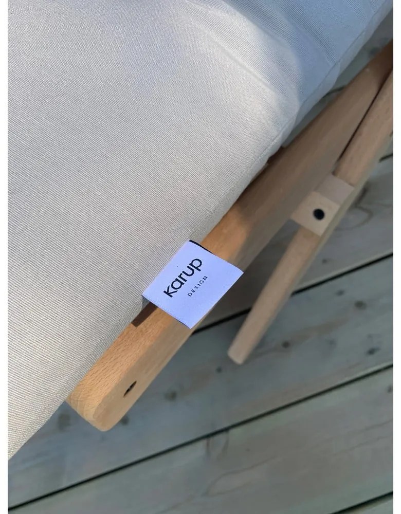 Čierne skladacie kreslo z bukového dreva Karup Design Boogie Black/Linen