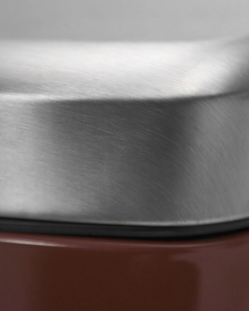 House Doctor Kovový odpadkový kôš Sort Terracotta 6 l