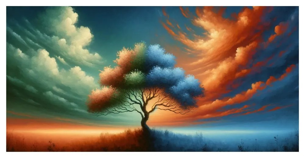 Obraz čarovný strom života v prírode