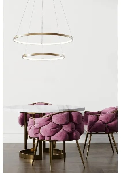 Zuma Line 18140GD-2 - LED Luster na lanku BRENO LED/50W/230V 3000/4000/6000K