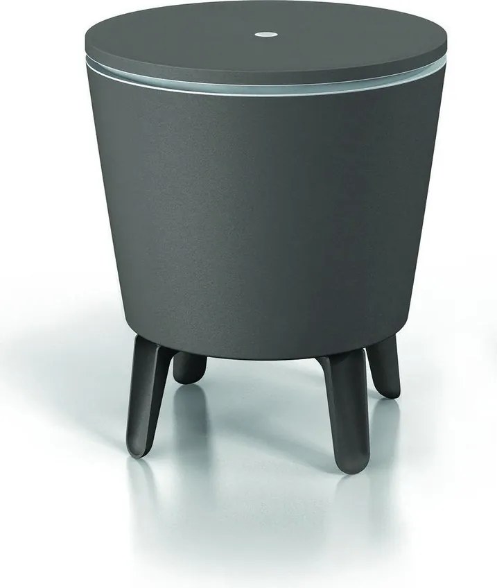 Plastový okrúhly záhradný stolík so zásobníkom na ľad ø 49,5 cm Cool – Keter