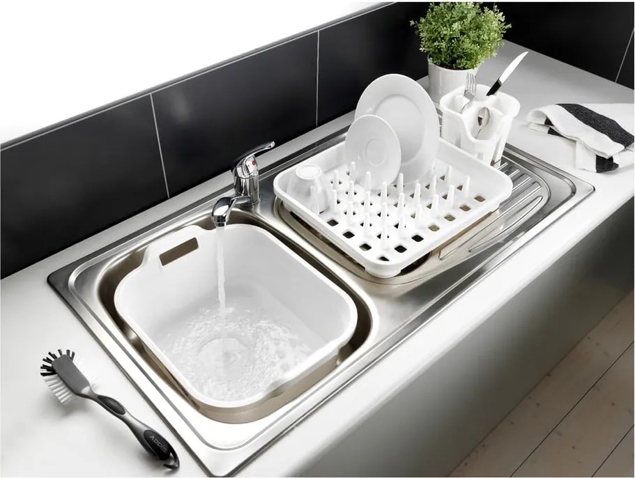 Biely plastový odkvapkávač 38x33,5 cm Signature – Addis