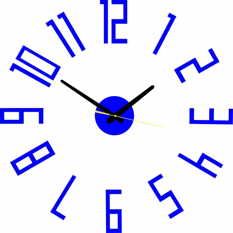 Nástenné hodiny Quartz, nalepovacie dekorácie, 3D zrkadlové nálepky Xmomo X0018-Wall clock HEU-