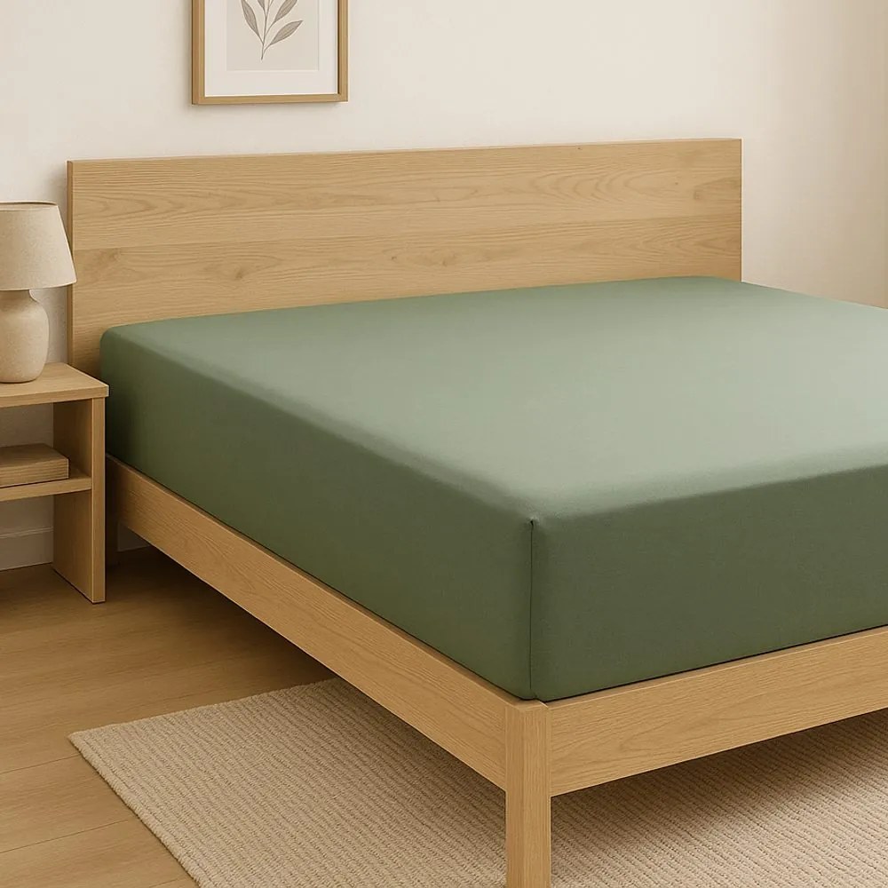 Vandyck Prestieradlo Vandyck Jersey Supreme XXL 200-210x220 cm Olive