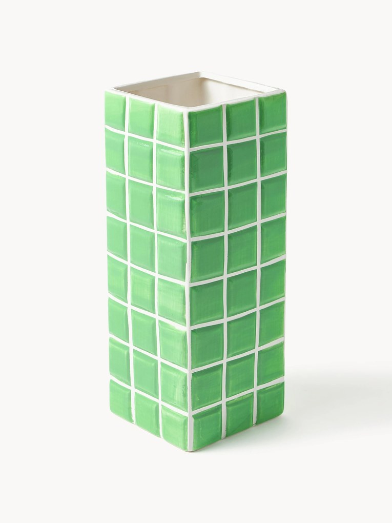 Váza v dlaždicovom vzhľade Tile, V 28 cm