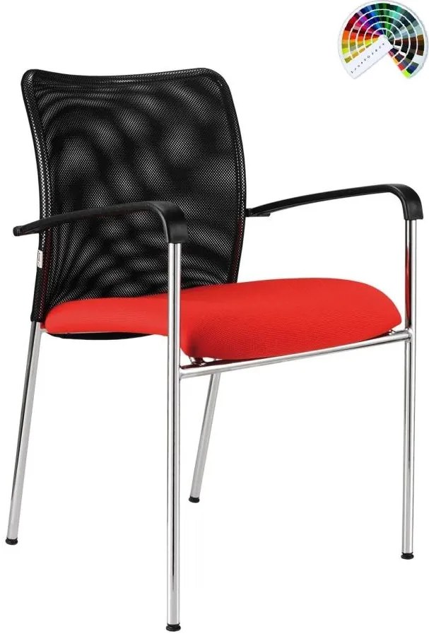 Konferenčná rokovacia stolička TRINITY čalúnenie CURA, LUCKY