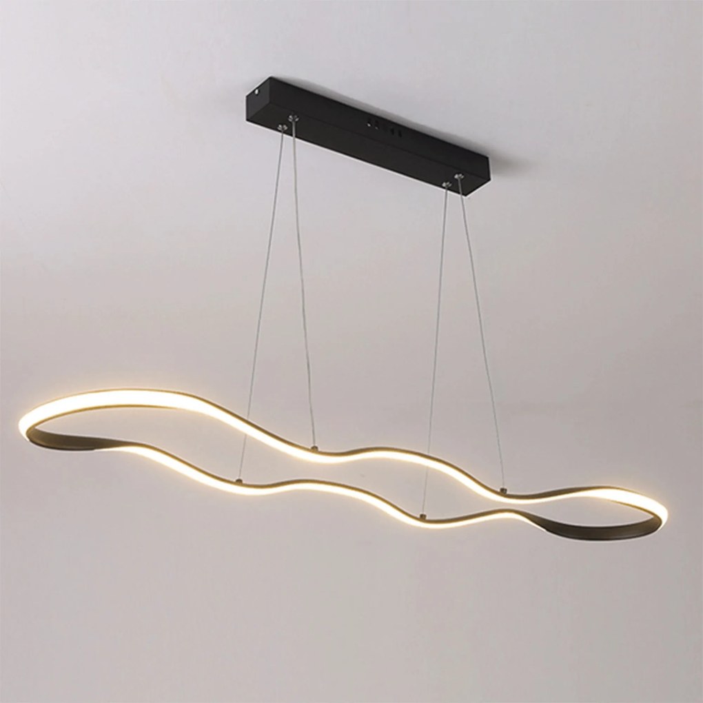 Toolight Toolight, závesné LED svietidlo 120cm, 24W, 3000K, LHJ026-CP, čierna, OSW-60017