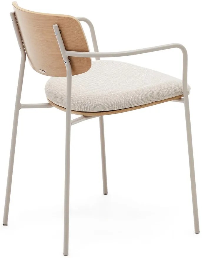 Béžové jedálenské stoličky v súprave 4 ks Maureen – Kave Home