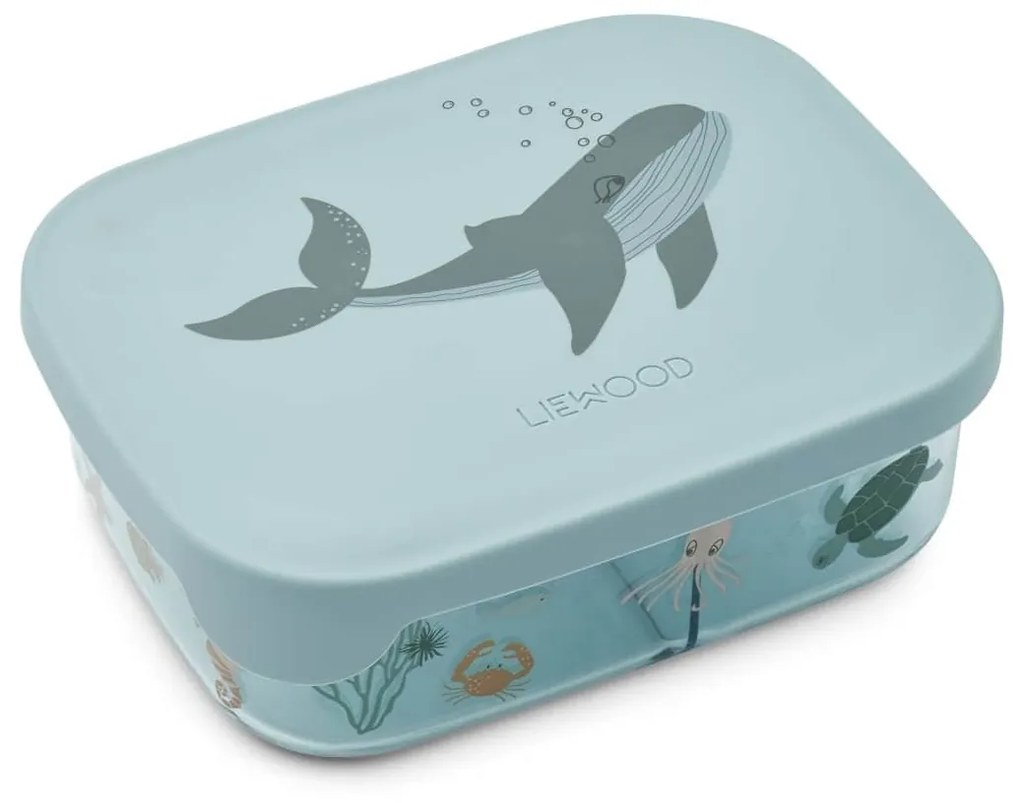 LIEWOOD Desiatový box Arthur Tritan Sea Creature Sandy 900 ml