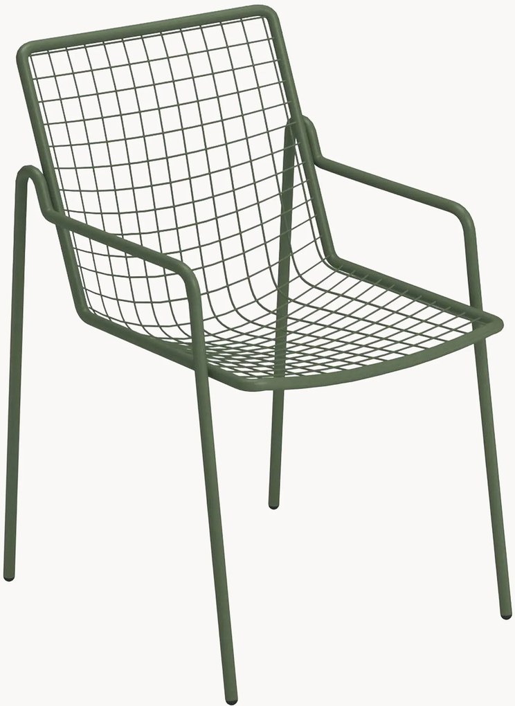 Stohovateľná záhradná stolička's opierkami Rio R50