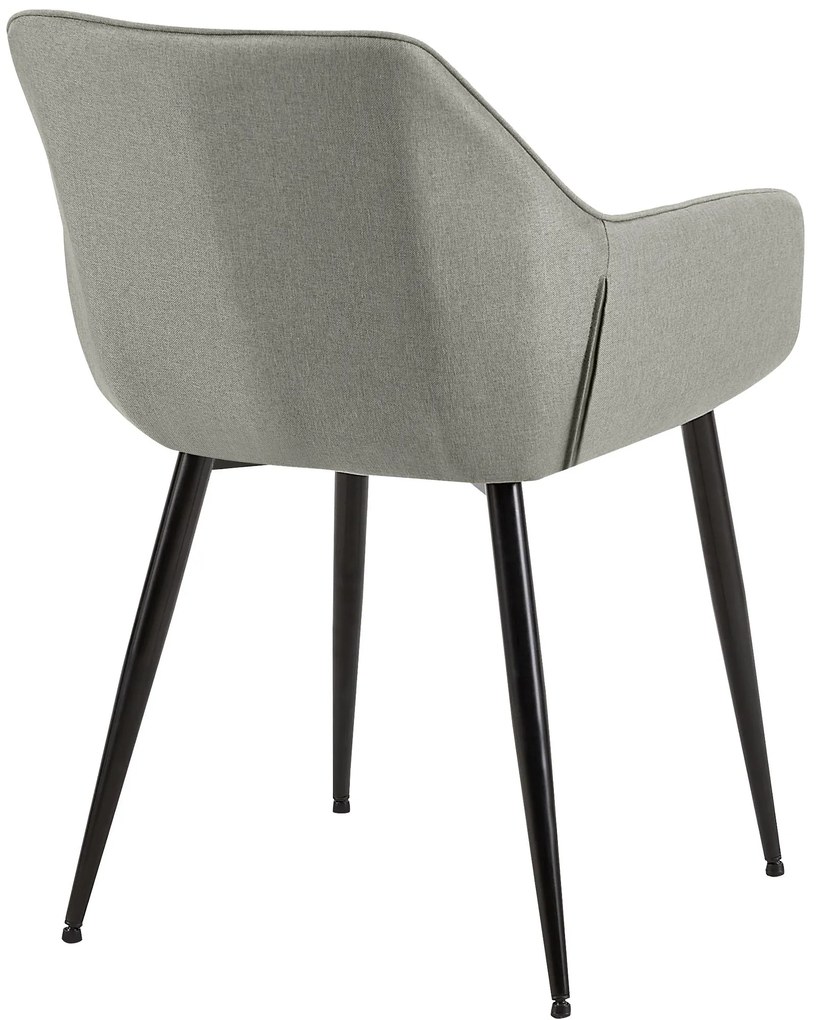 Jedálenská stolička Luena látka - svetlosivá