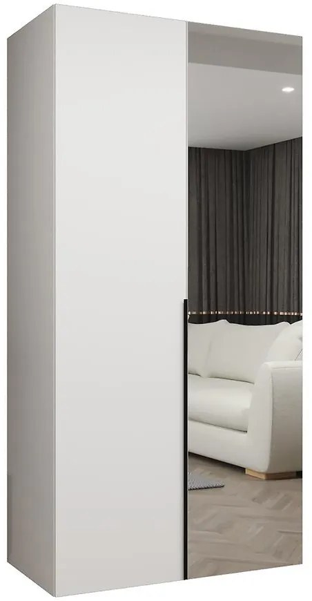 Skriňa Alicante II 100 biela/čierna