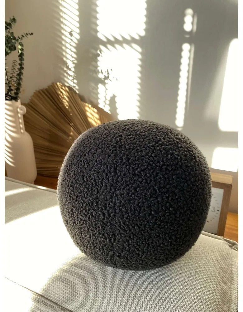 Dekoračný vankúš z materiálu buklé ø 20 cm Top – Mioli Decor