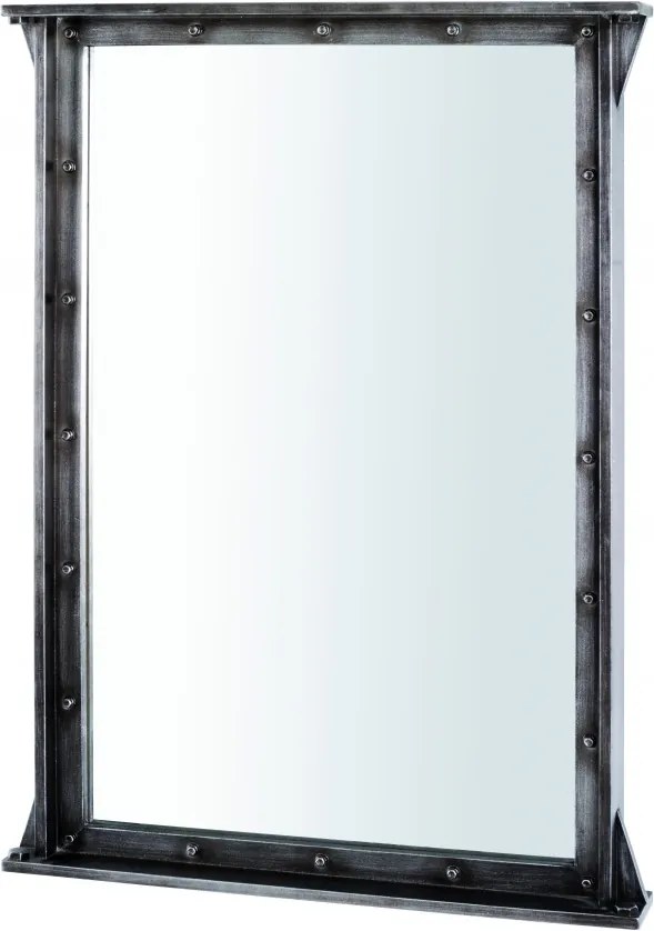 Nástenné zrkadlo Trident, 90 cm, antracitová