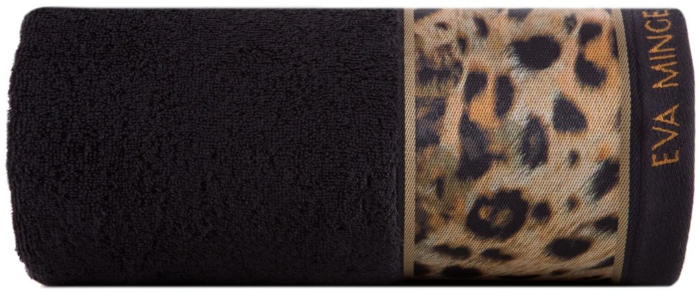 BAVLNENÝ UTERÁK EVA MINGE23 50X90 CM ČIERNA