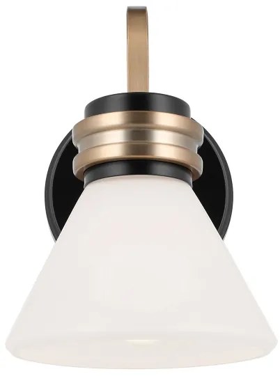 Kichler KL-FARUM1-BK - LED Kúpeľňová lampa FARUM 1xG9/3W/230V čierna/mosadz