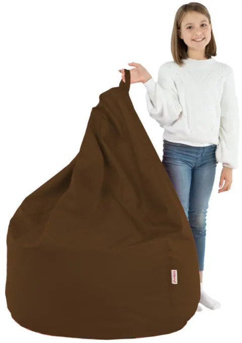 Sedací vak SAKO hnedý ekokoža