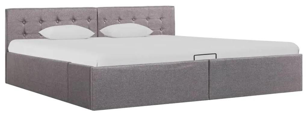 vidaXL Hydraulický posteľný rám+úložný priestor, látka 180x200 cm