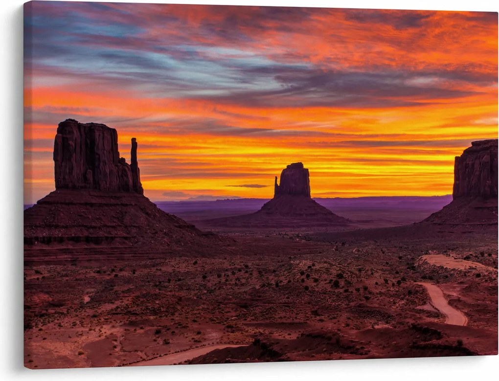 Obraz - Monument Valley v Arizone (70x50 cm)
