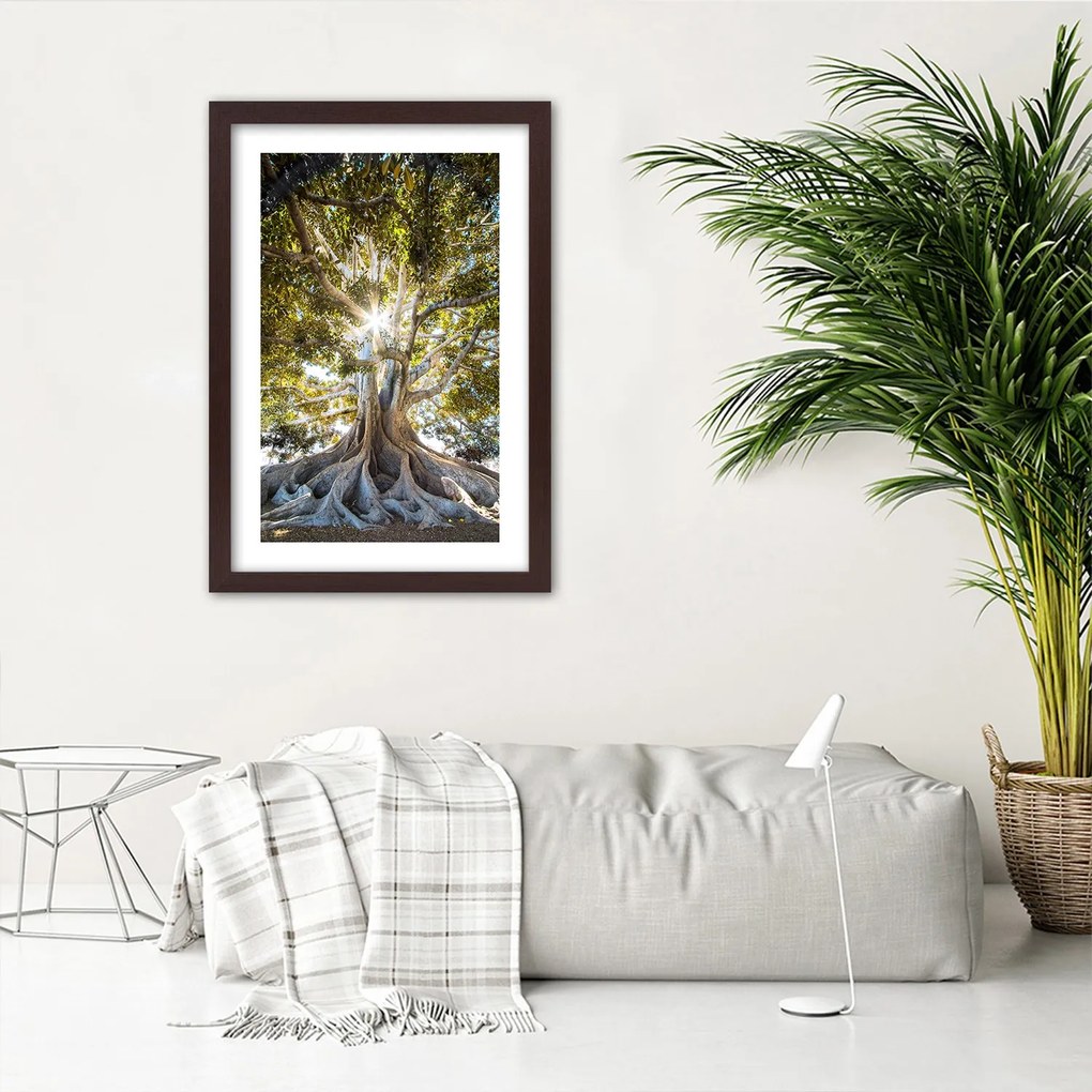 Gario Plagát Veľký exotický strom Farba rámu: Bez rámu, Rozmery: 40 x 60 cm